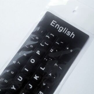 English Replacement Computer Keyboard Stickers, Durable - Black
