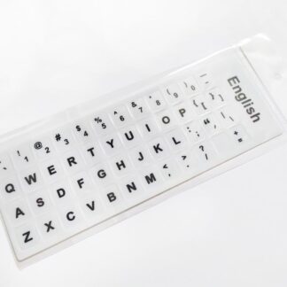 English Replacement Computer Keyboard Stickers, Durable - White