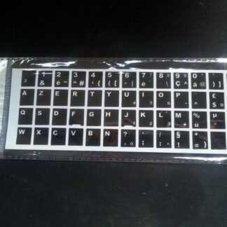 French Computer Keyboard Stickers - Black