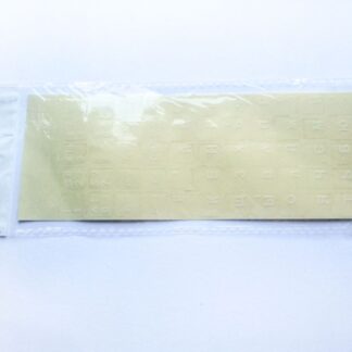 Russian Computer Keyboard Stickers, Transparent - White